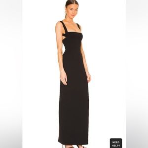 SOLACE London Joni Maxi Dress in Black